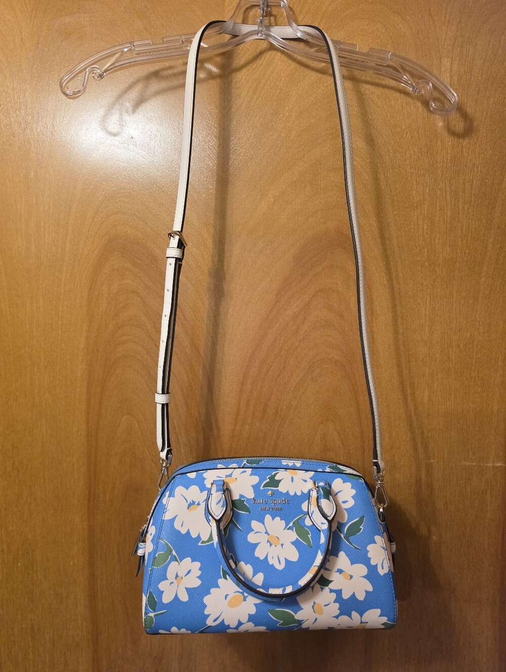 Kate Spade Blue Floral Mini Dome Satchel
